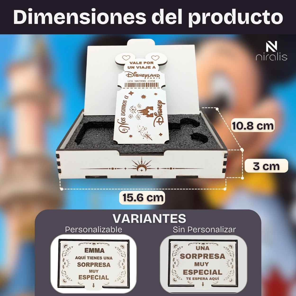 Caja Regalo LLave Disney | Nos vamos a Disney - Imagen 2
