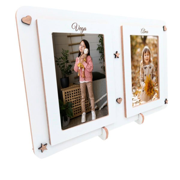 Marco para fotos personalizado doble