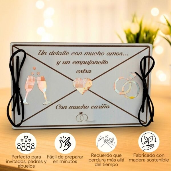 Sobre de dinero boda